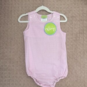 NWT Classic Whimsy Pink Gingham Seersucker Sun Bubble Size 3T